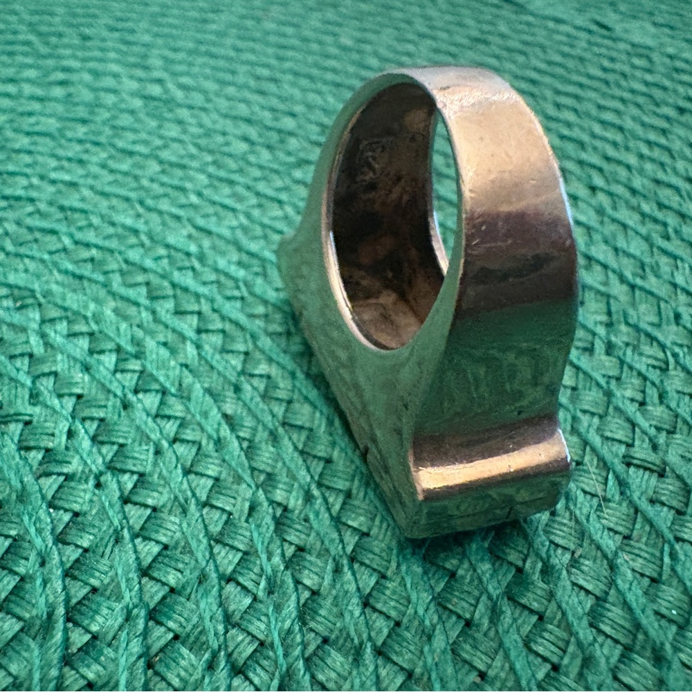 Colorful Geometric Silver Ring - Picture 3 of 6